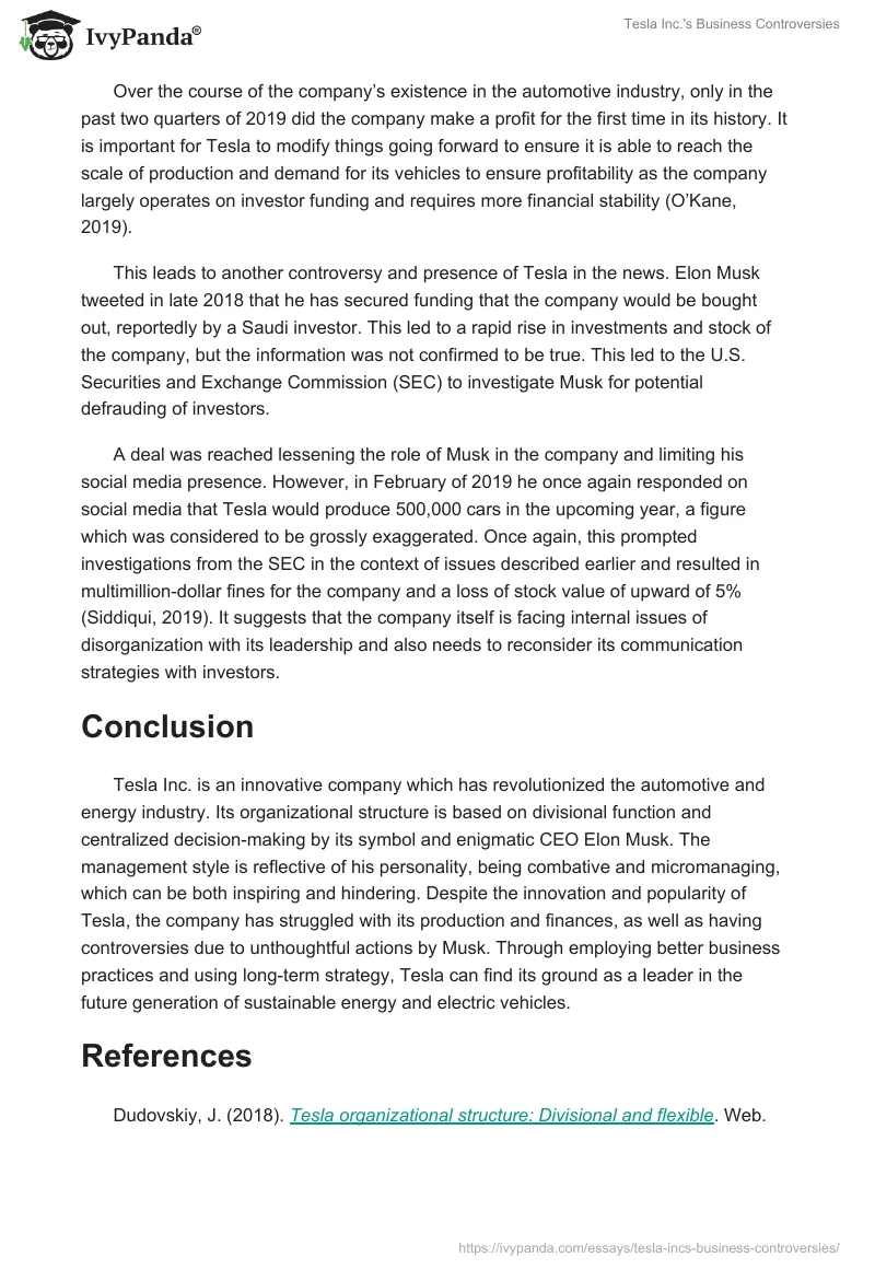 Tesla Inc.'s Business Controversies. Page 4