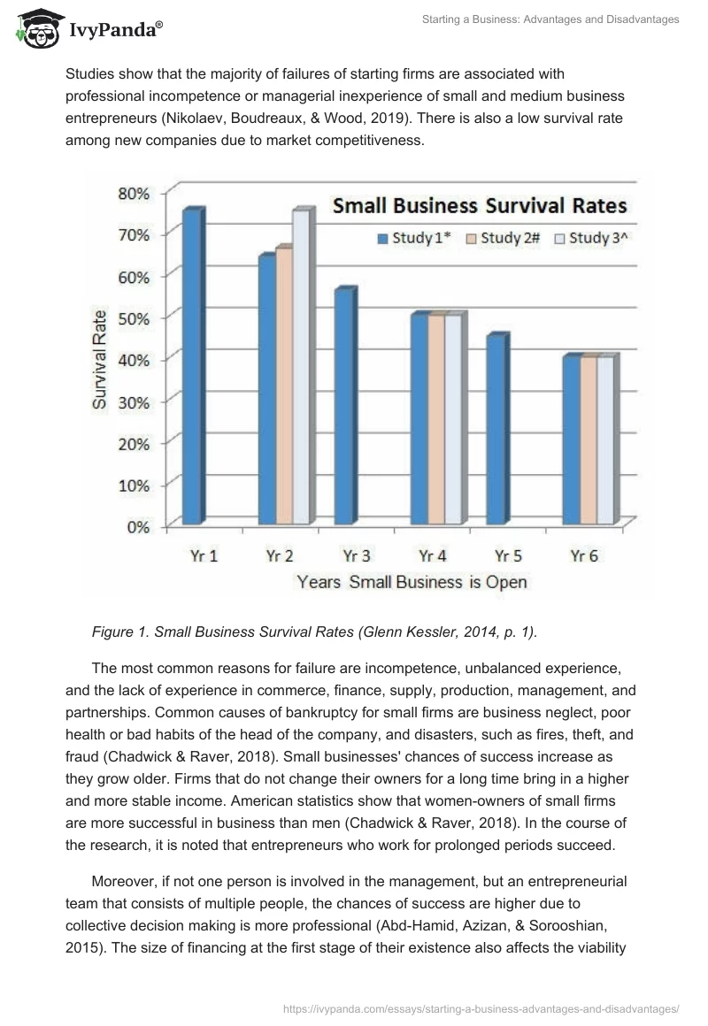 Starting a Business: Advantages and Disadvantages. Page 4