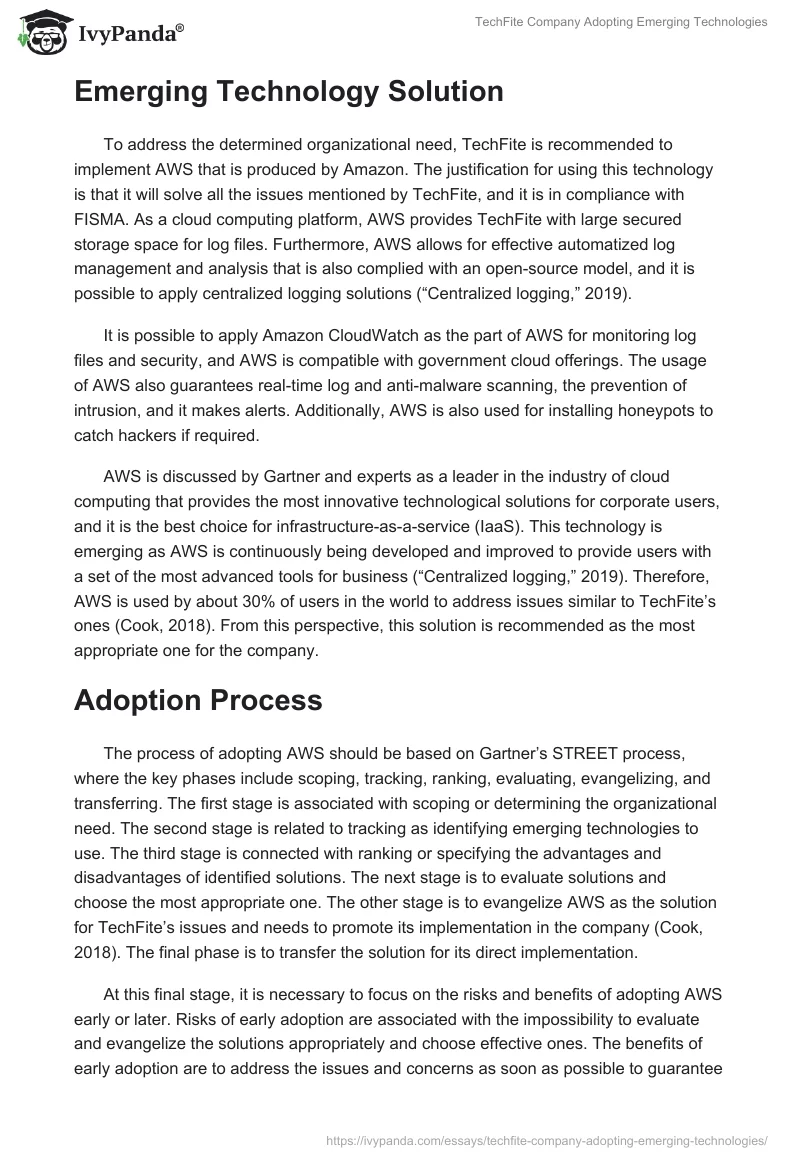 TechFite Company Adopting Emerging Technologies. Page 2