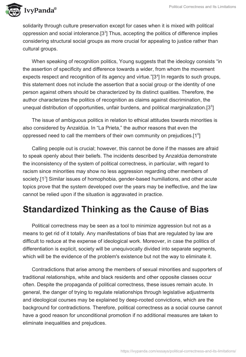 Political Correctness and Its Limitations. Page 2