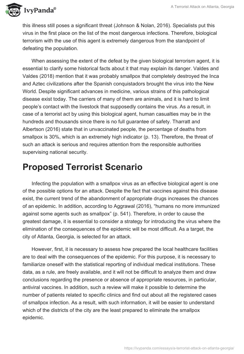 A Terrorist Attack on Atlanta, Georgia. Page 2