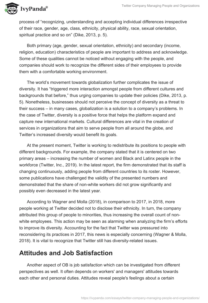 Twitter Company Managing People and Organizations. Page 4