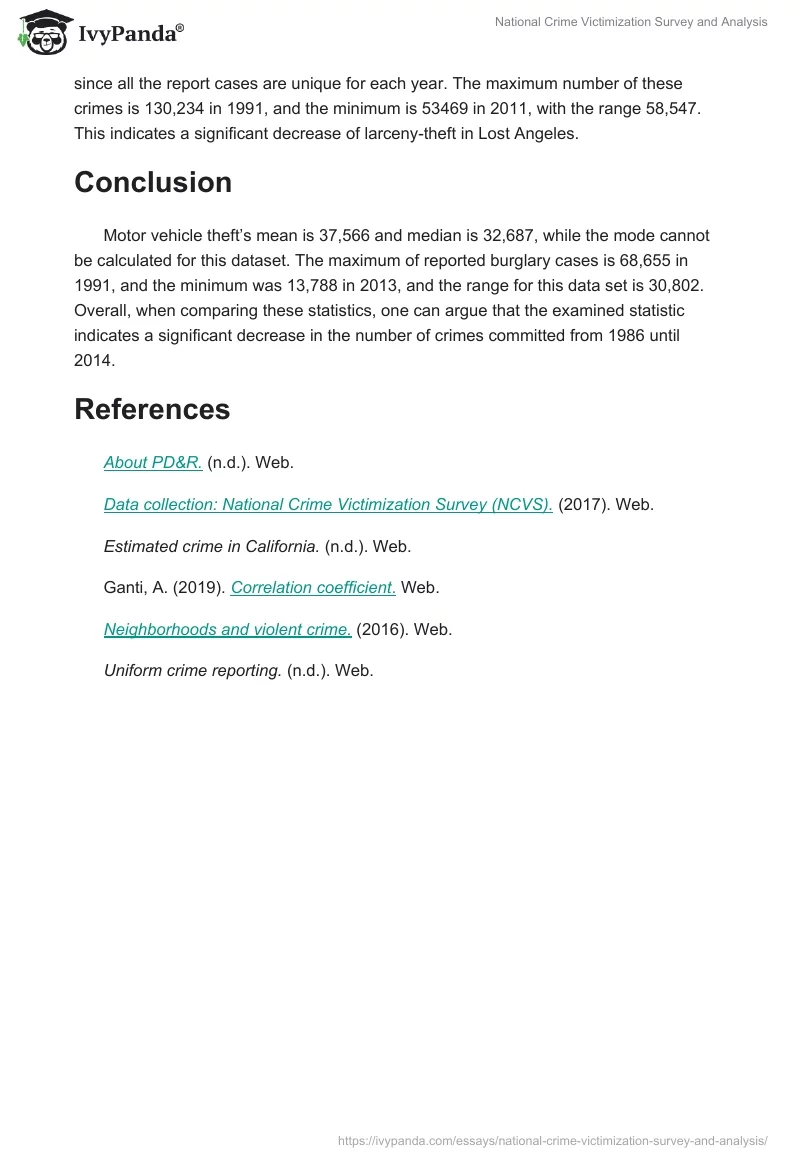 National Crime Victimization Survey and Analysis. Page 4