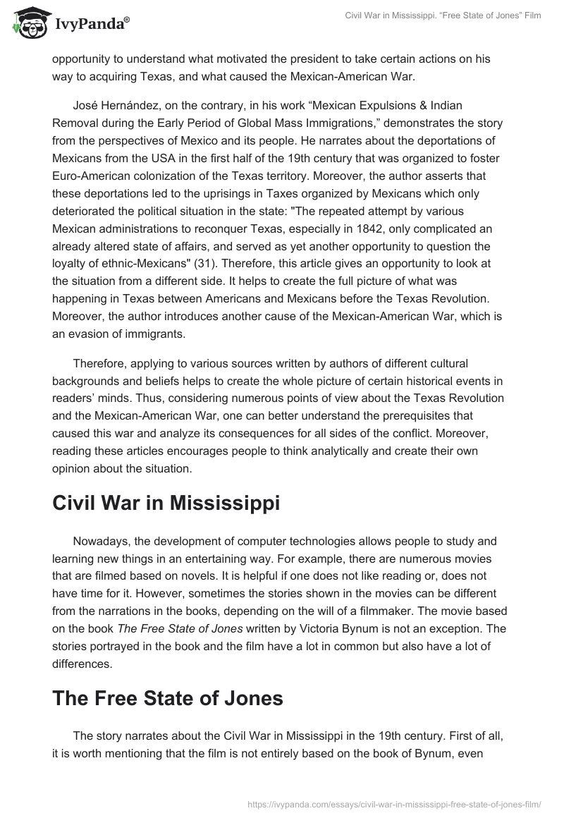 Civil War in Mississippi. “Free State of Jones” Film. Page 2