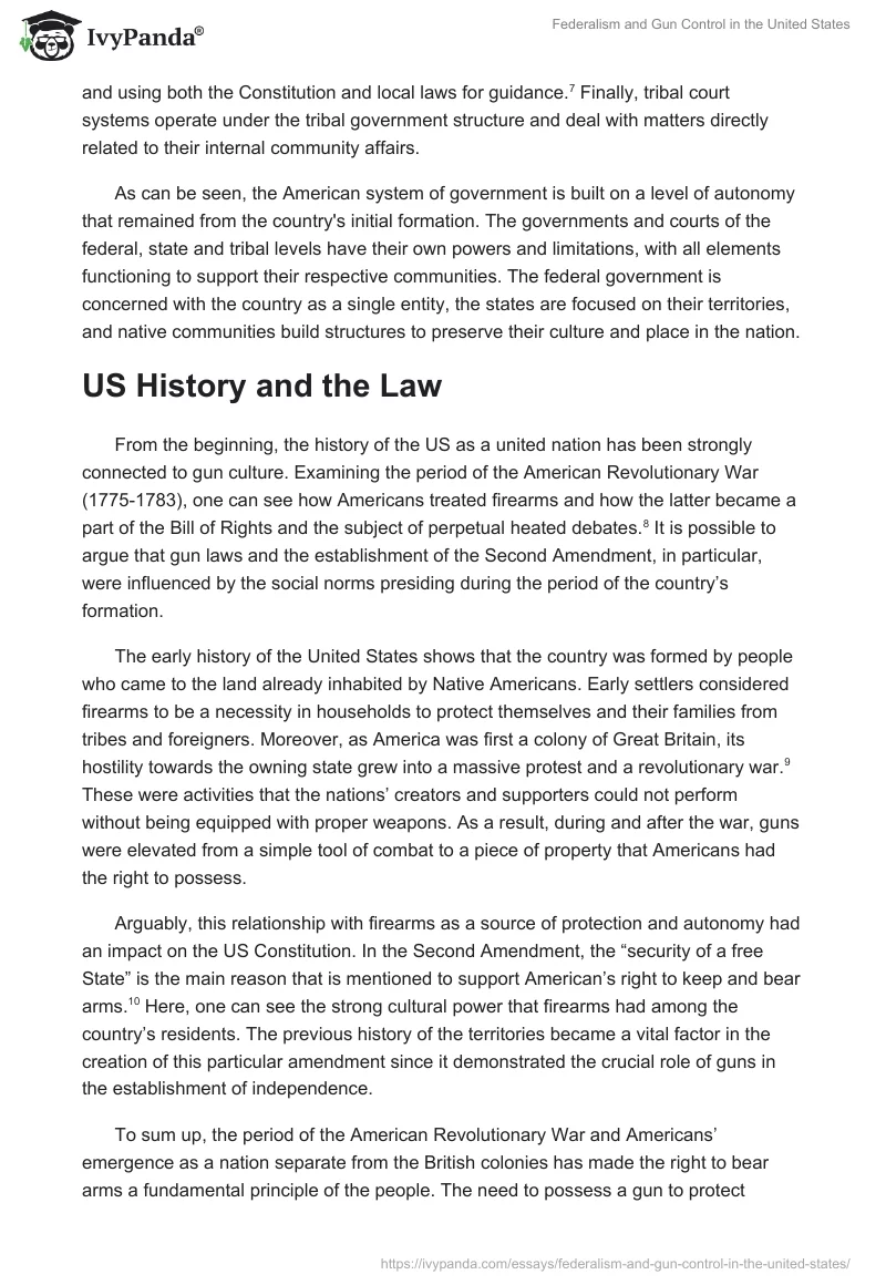 Federalism and Gun Control in the United States. Page 2