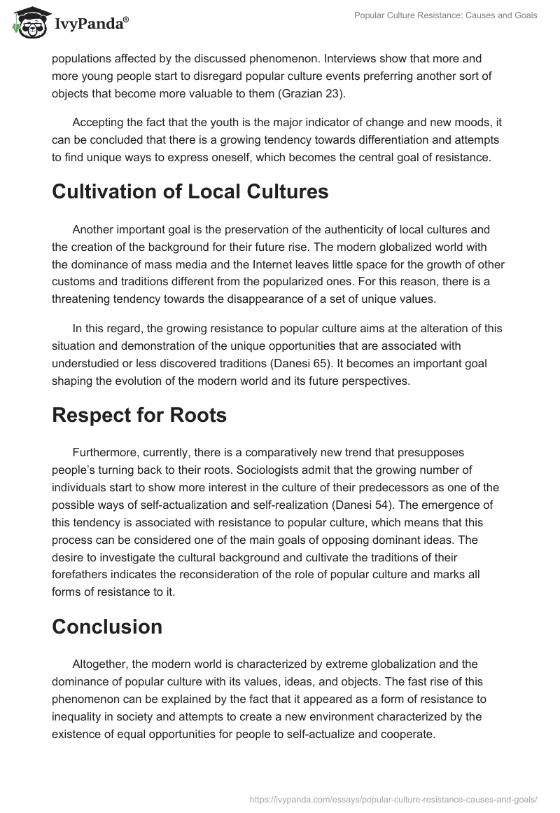Popular Culture Resistance: Causes and Goals. Page 3