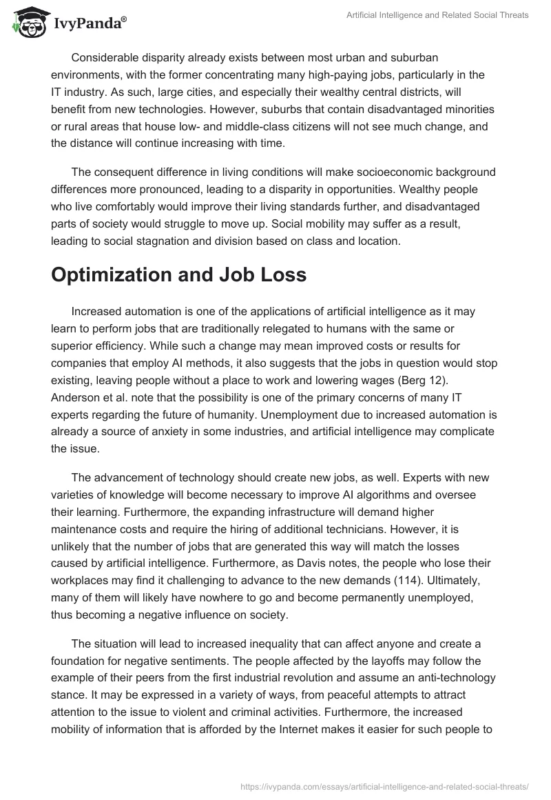 Artificial Intelligence and Related Social Threats. Page 2