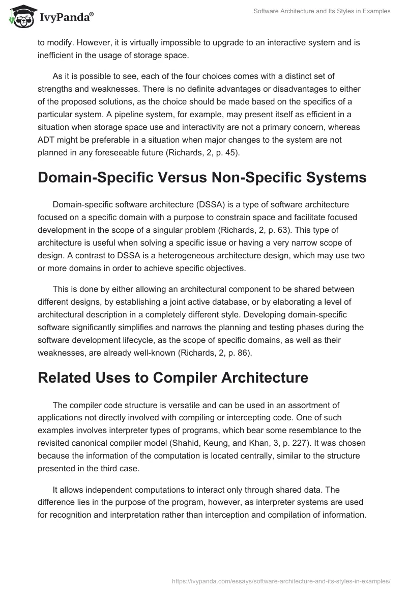 Software Architecture and Its Styles in Examples. Page 3