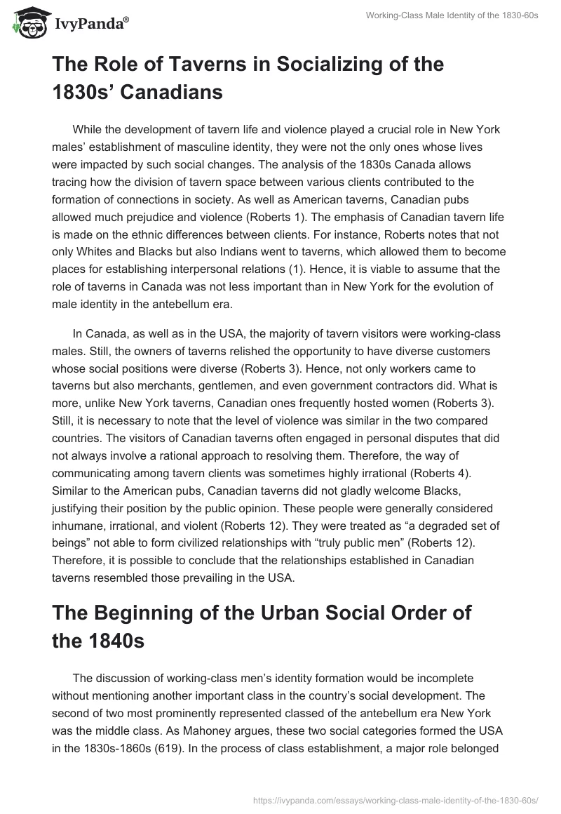 Working-Class Male Identity of the 1830-60s. Page 4