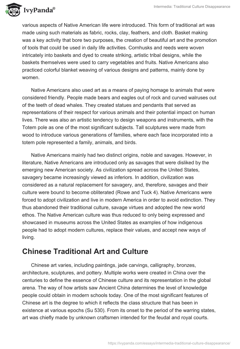 Intermedia: Traditional Culture Disappearance. Page 3
