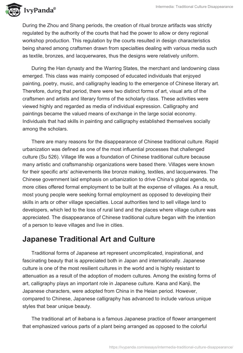 Intermedia: Traditional Culture Disappearance. Page 4