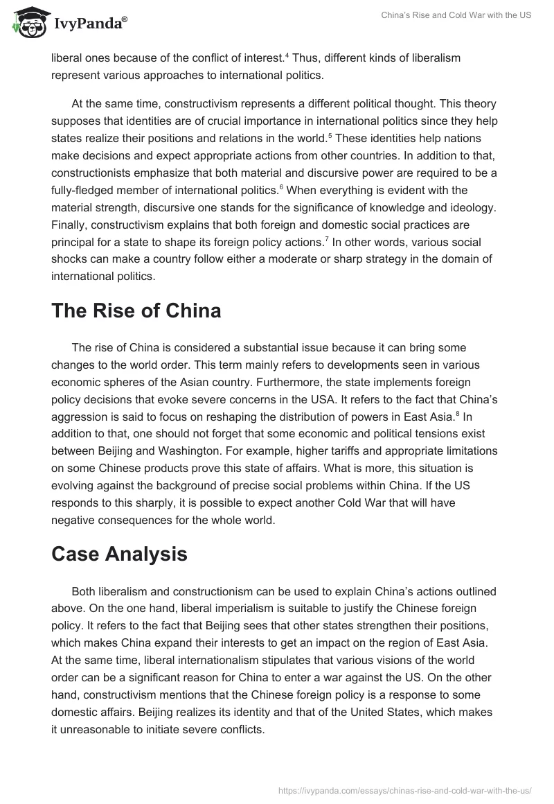 China’s Rise and Cold War With the US. Page 2