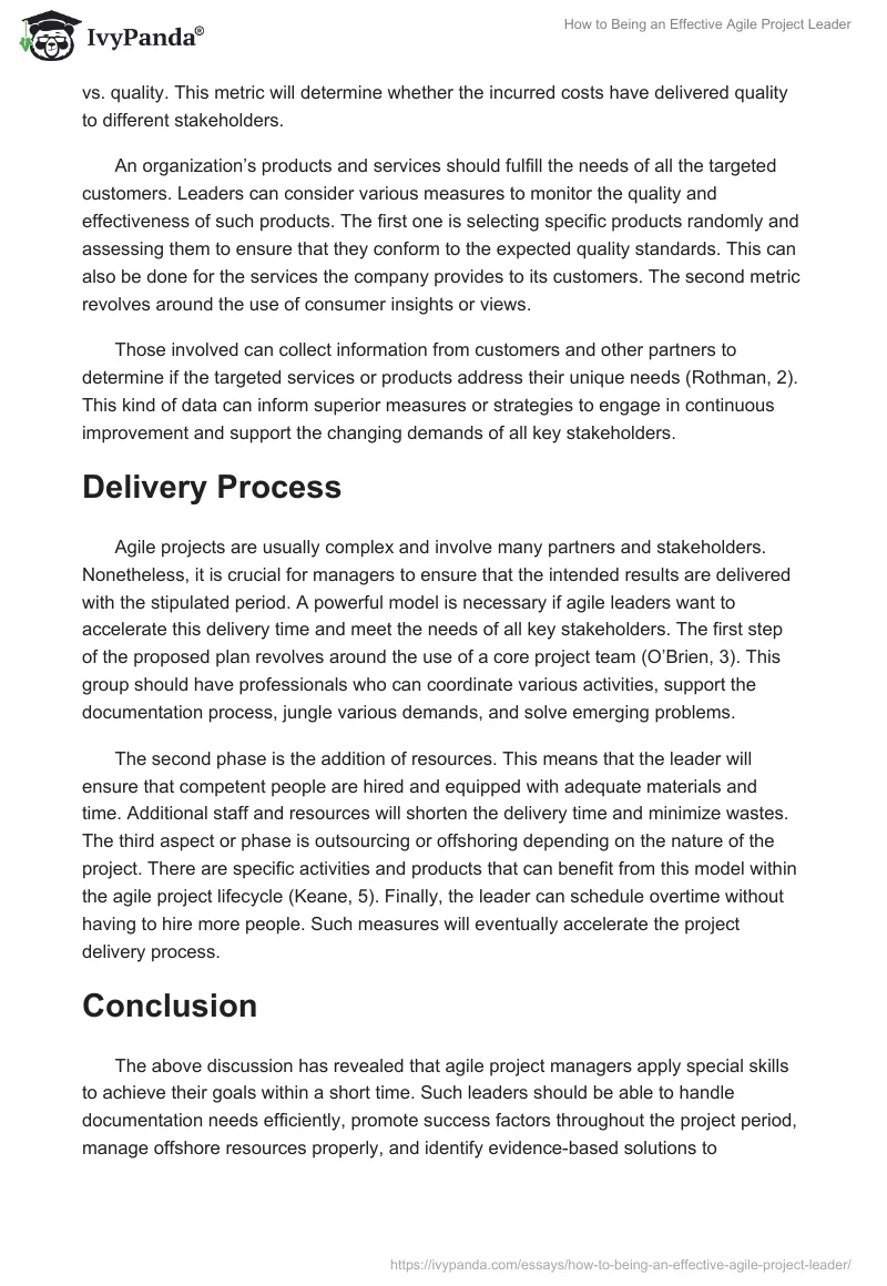 How to Being an Effective Agile Project Leader. Page 4