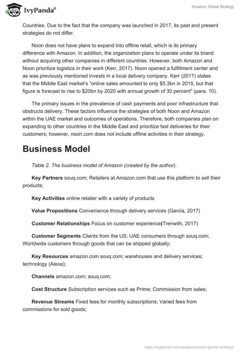 Amazon: Global Strategy. Page 3