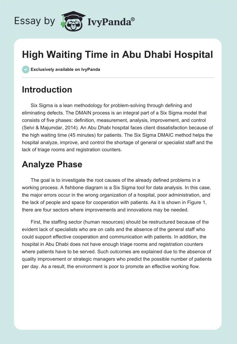 High Waiting Time in Abu Dhabi Hospital. Page 1