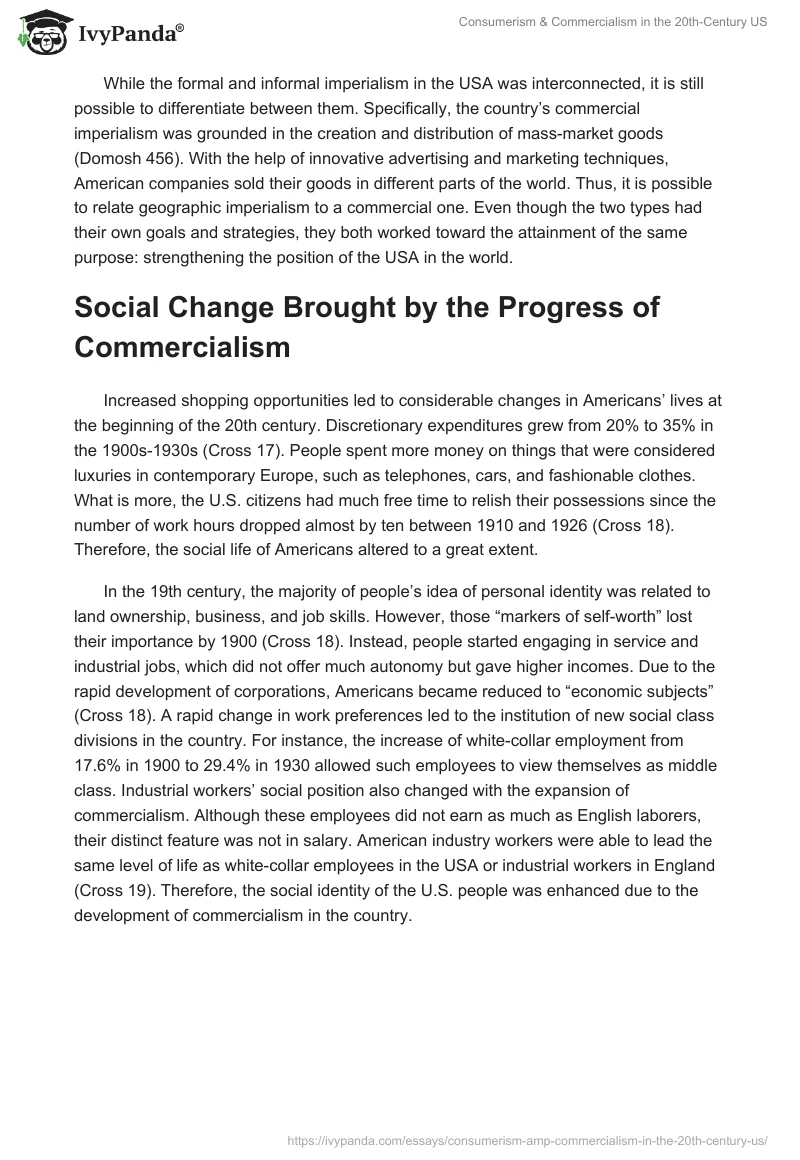Consumerism & Commercialism in the 20th-Century US. Page 4