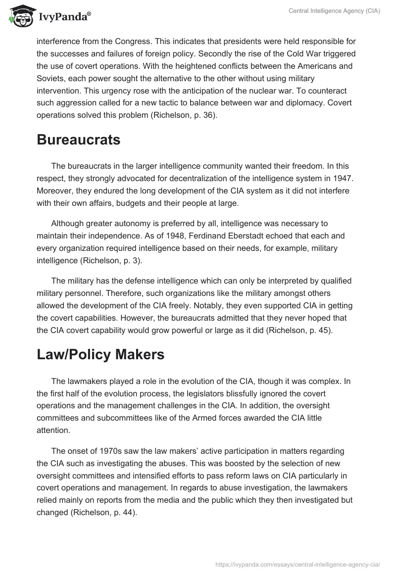 Central Intelligence Agency (CIA). Page 3