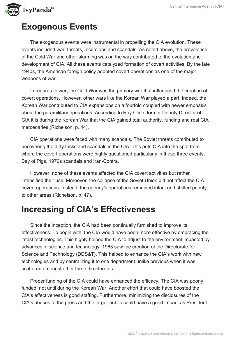Central Intelligence Agency (CIA). Page 4
