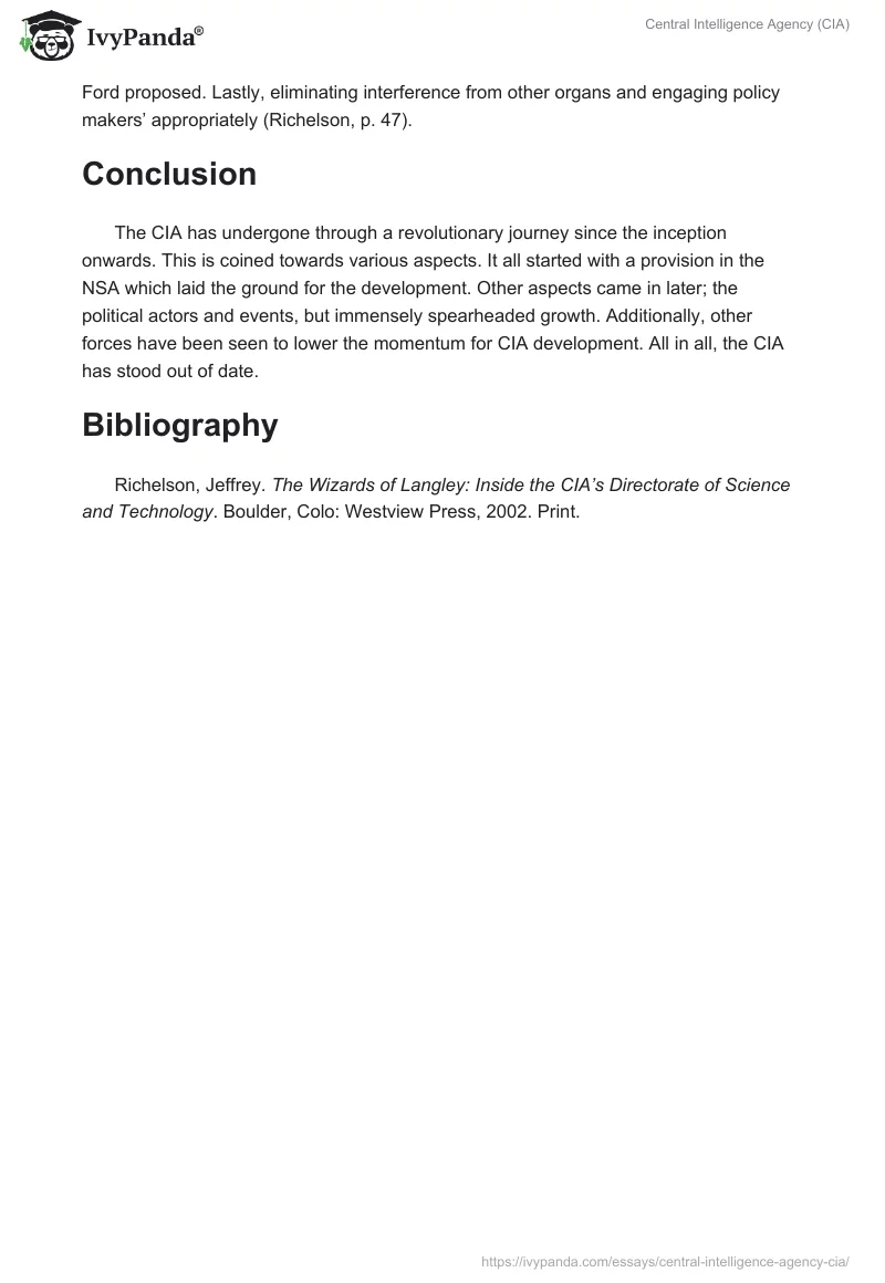 Central Intelligence Agency (CIA). Page 5