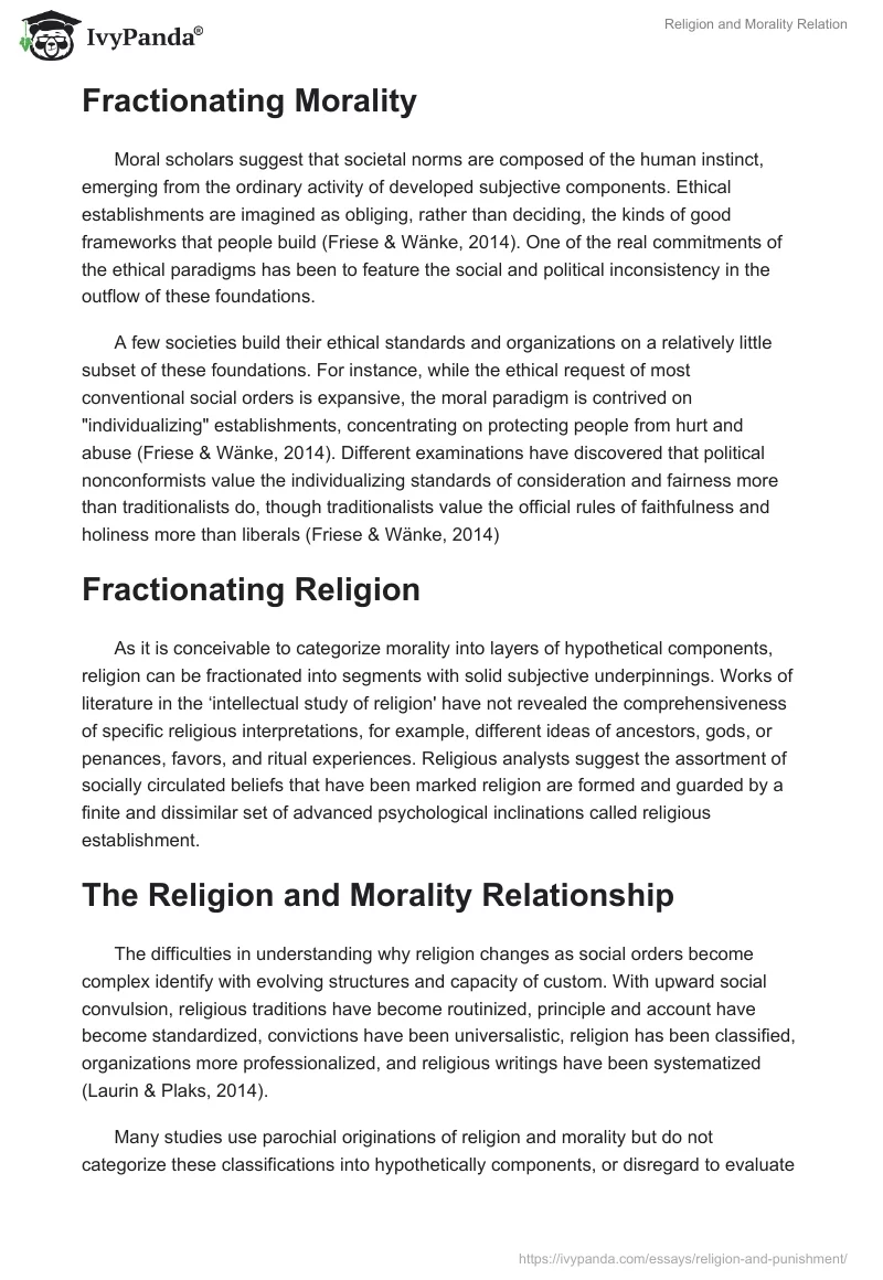 Religion and Morality Relation. Page 3