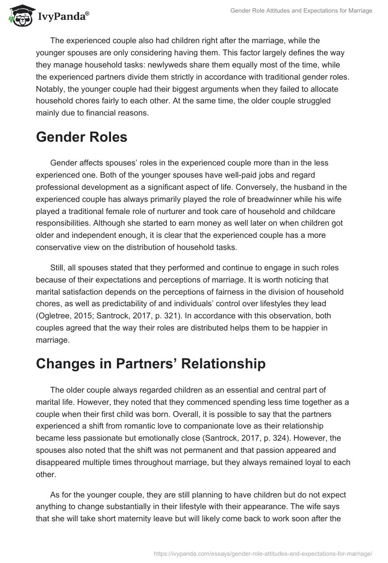 Gender Role Attitudes and Expectations for Marriage. Page 2