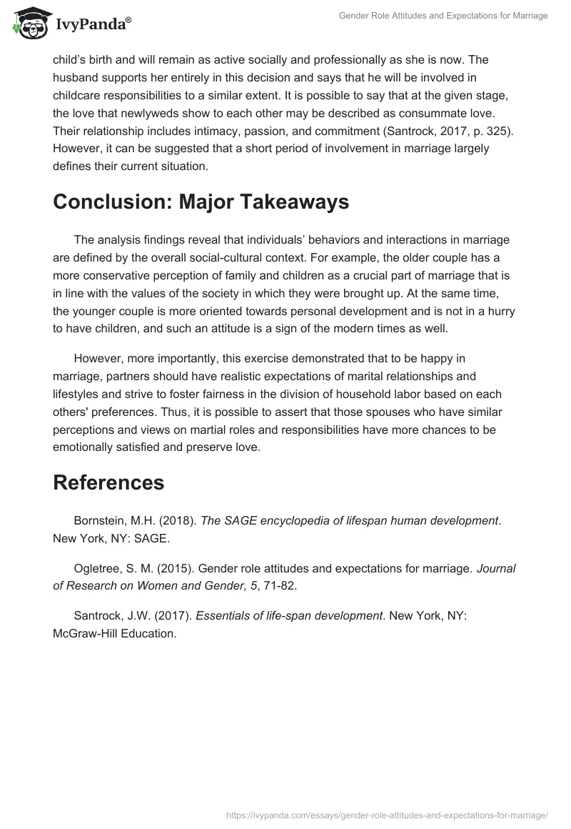 Gender Role Attitudes and Expectations for Marriage. Page 3