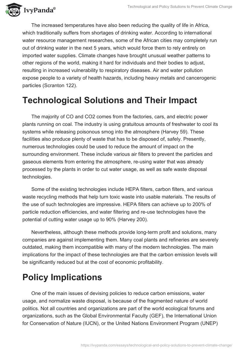 Technological and Policy Solutions to Prevent Climate Change. Page 3