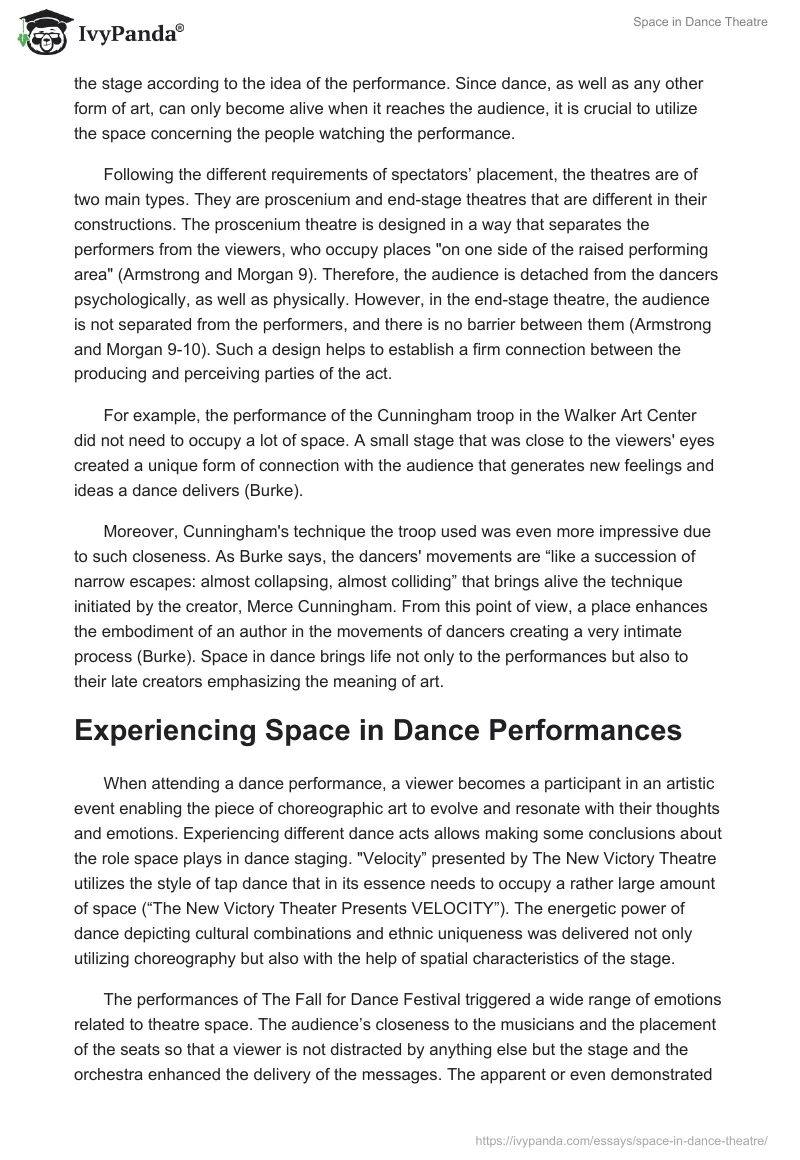 Space in Dance Theatre. Page 3