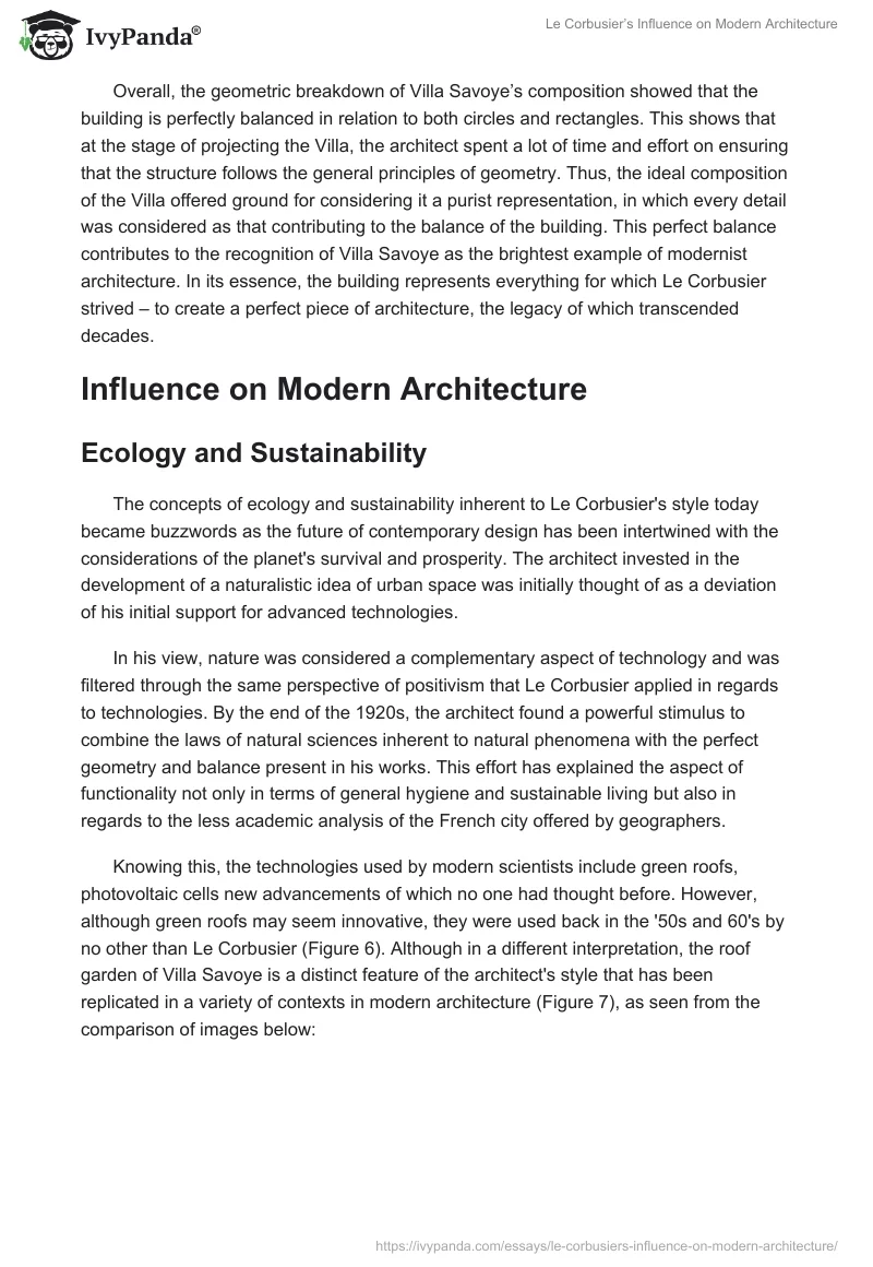 Le Corbusier’s Influence on Modern Architecture. Page 5
