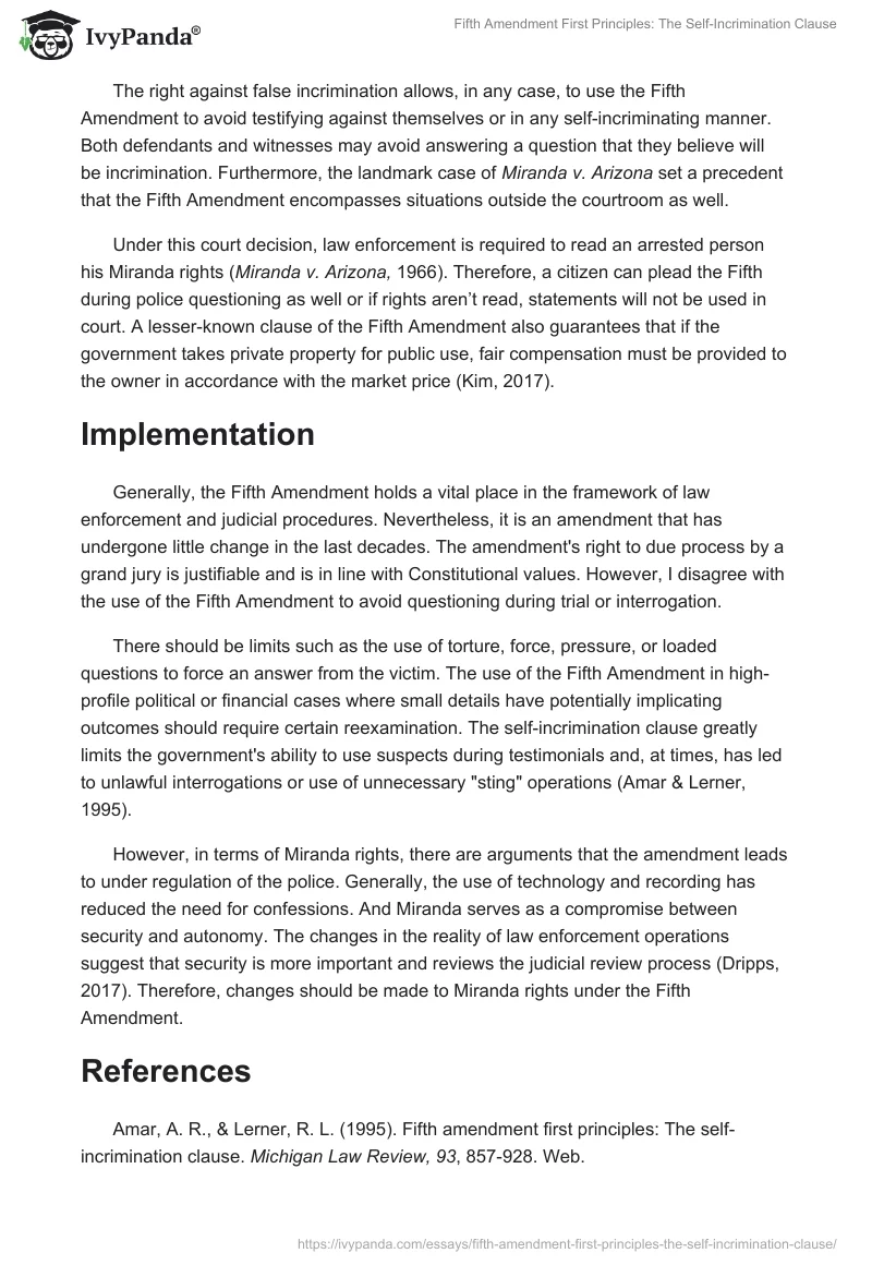 Fifth Amendment First Principles: The Self-Incrimination Clause. Page 2