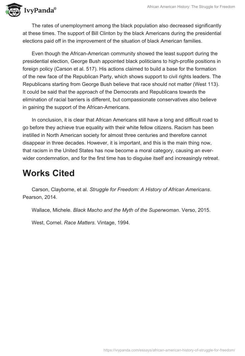 African American History: The Struggle for Freedom. Page 2