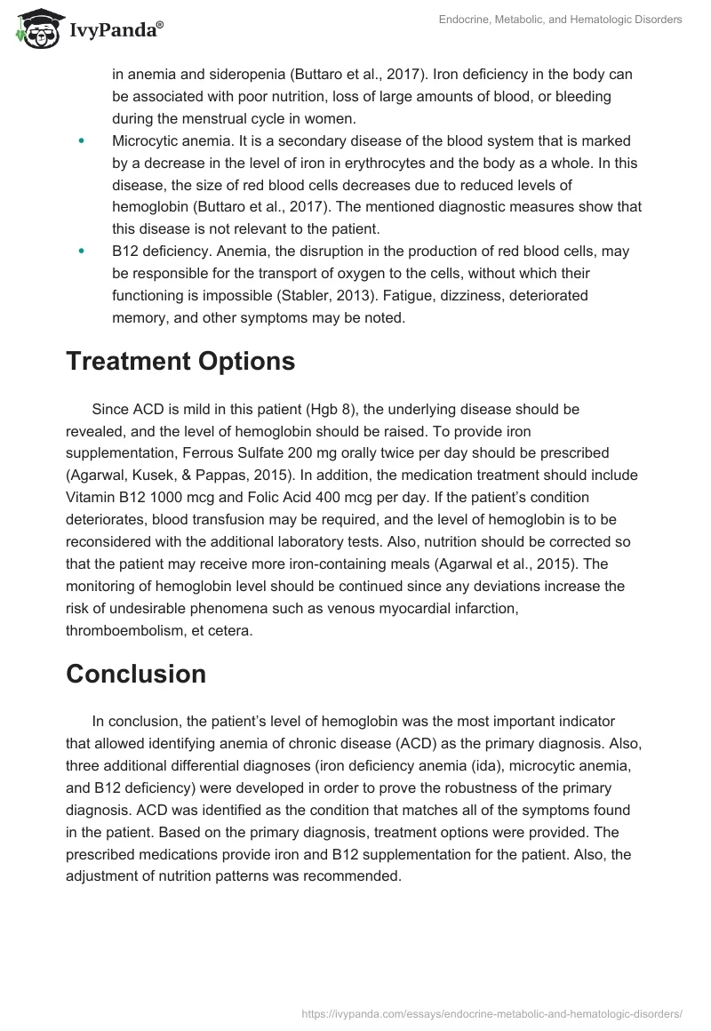 Endocrine, Metabolic, and Hematologic Disorders. Page 2