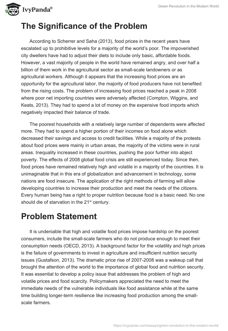 Green Revolution in the Modern World. Page 2