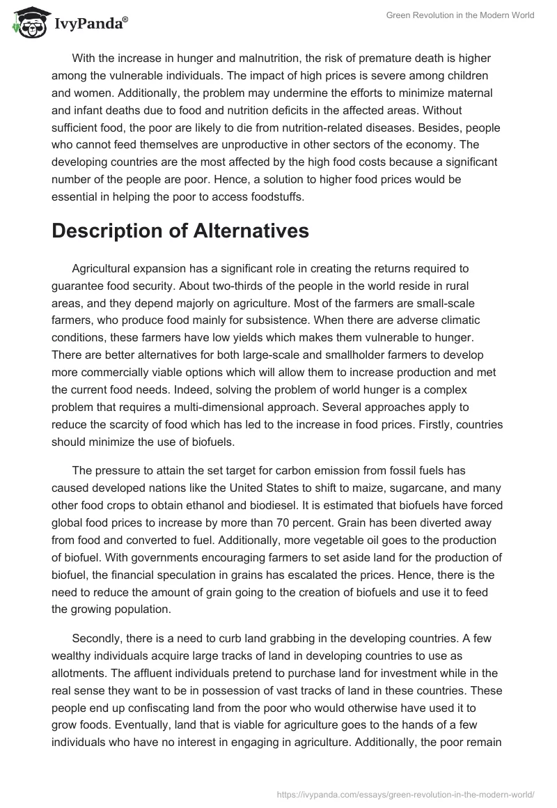 Green Revolution in the Modern World. Page 3