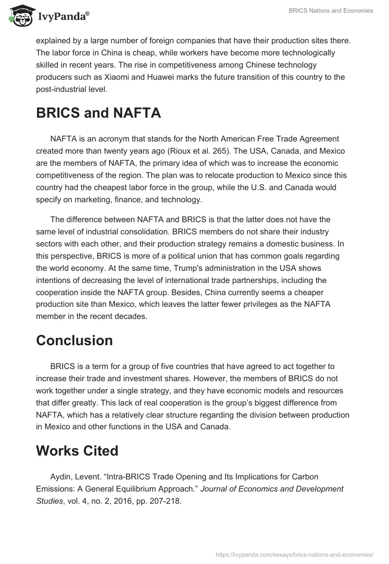 BRICS Nations and Economies. Page 2