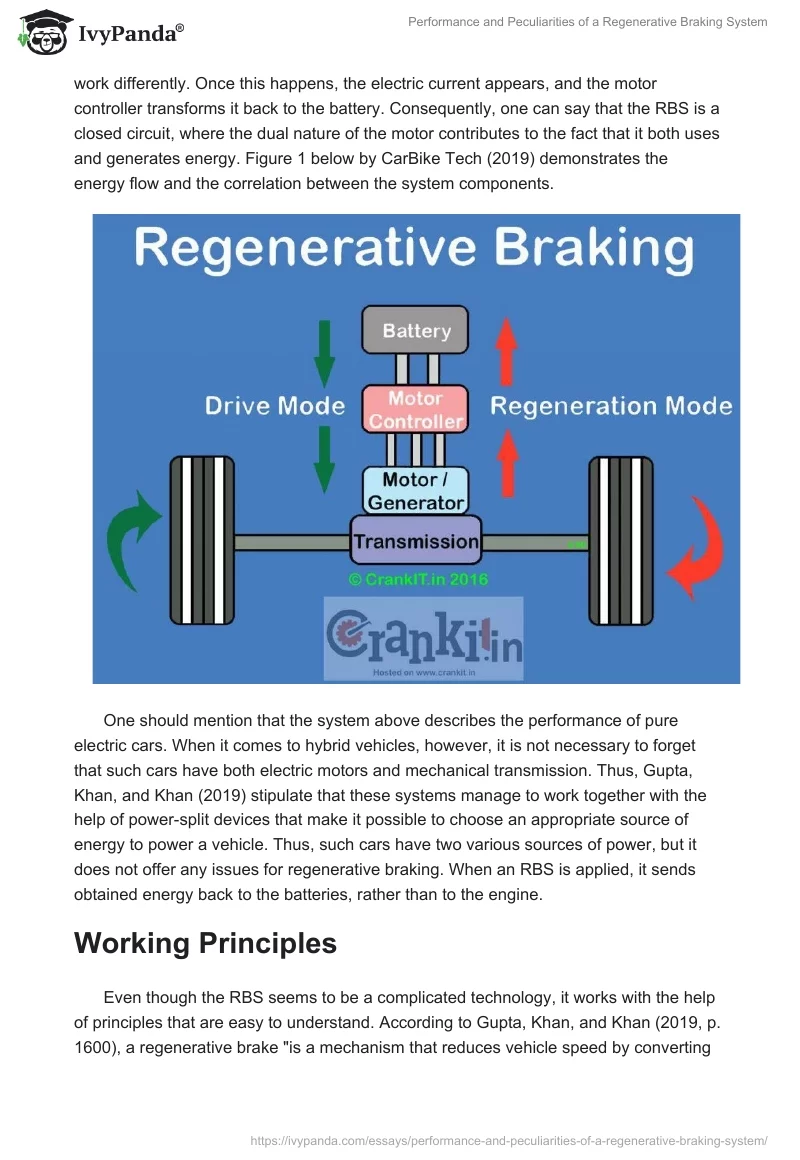 Performance and Peculiarities of a Regenerative Braking System. Page 2