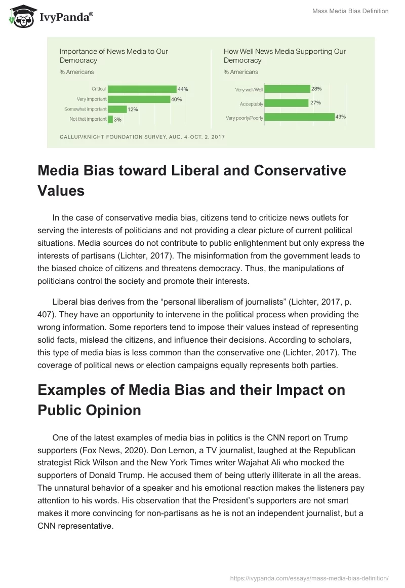 Mass Media Bias Definition. Page 3