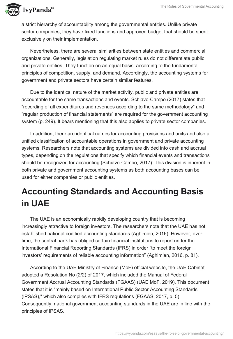 The Roles of Governmental Accounting. Page 2