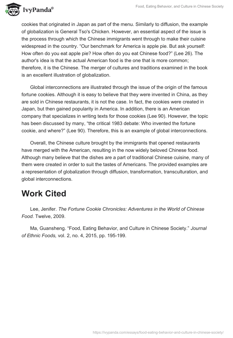 Food, Eating Behavior, and Culture in Chinese Society. Page 3