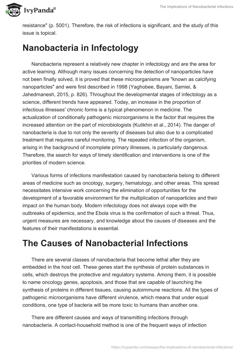 The Implications of Nanobacterial Infections. Page 2