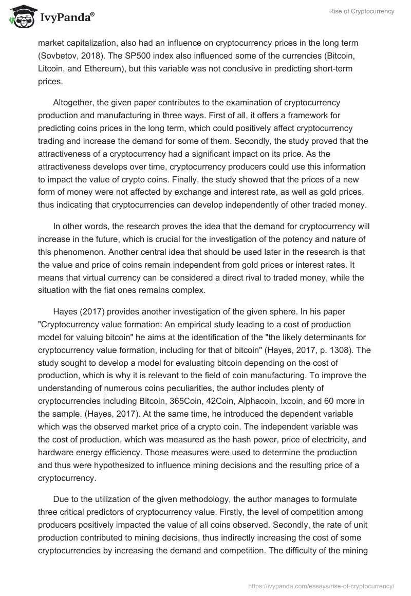 Rise of Cryptocurrency. Page 4