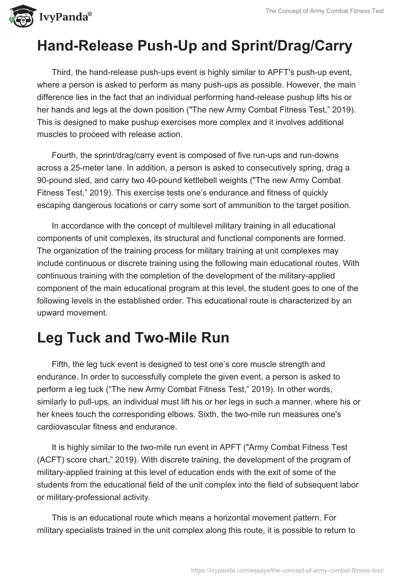 The Concept of Army Combat Fitness Test. Page 3