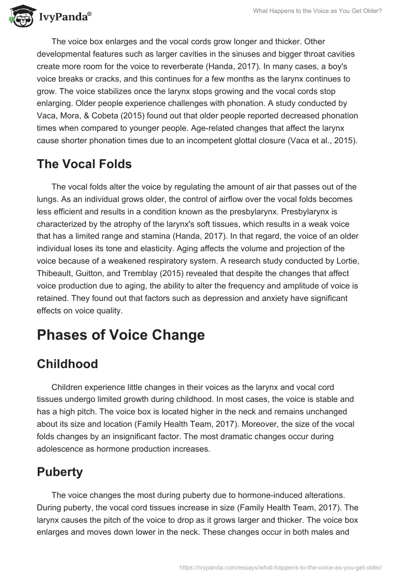 What Happens to the Voice as You Get Older?. Page 2