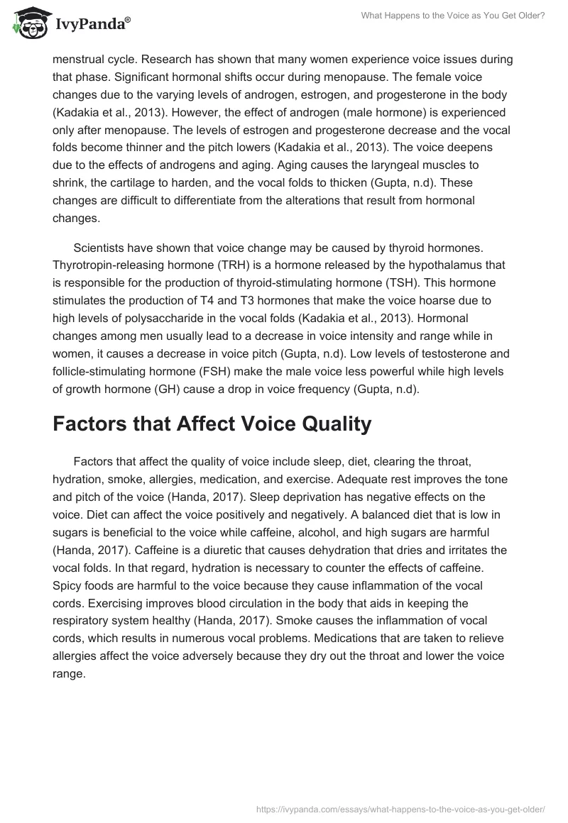 What Happens to the Voice as You Get Older?. Page 4