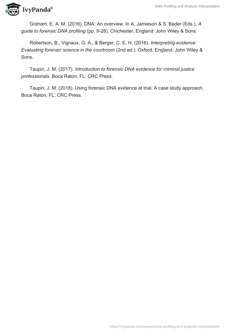 DNA Profiling and Analysis Interpretation. Page 4