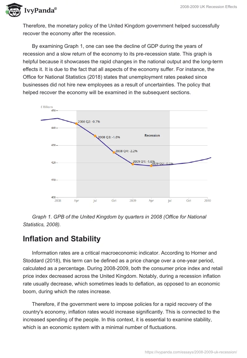 2008-2009 UK Recession Effects. Page 2