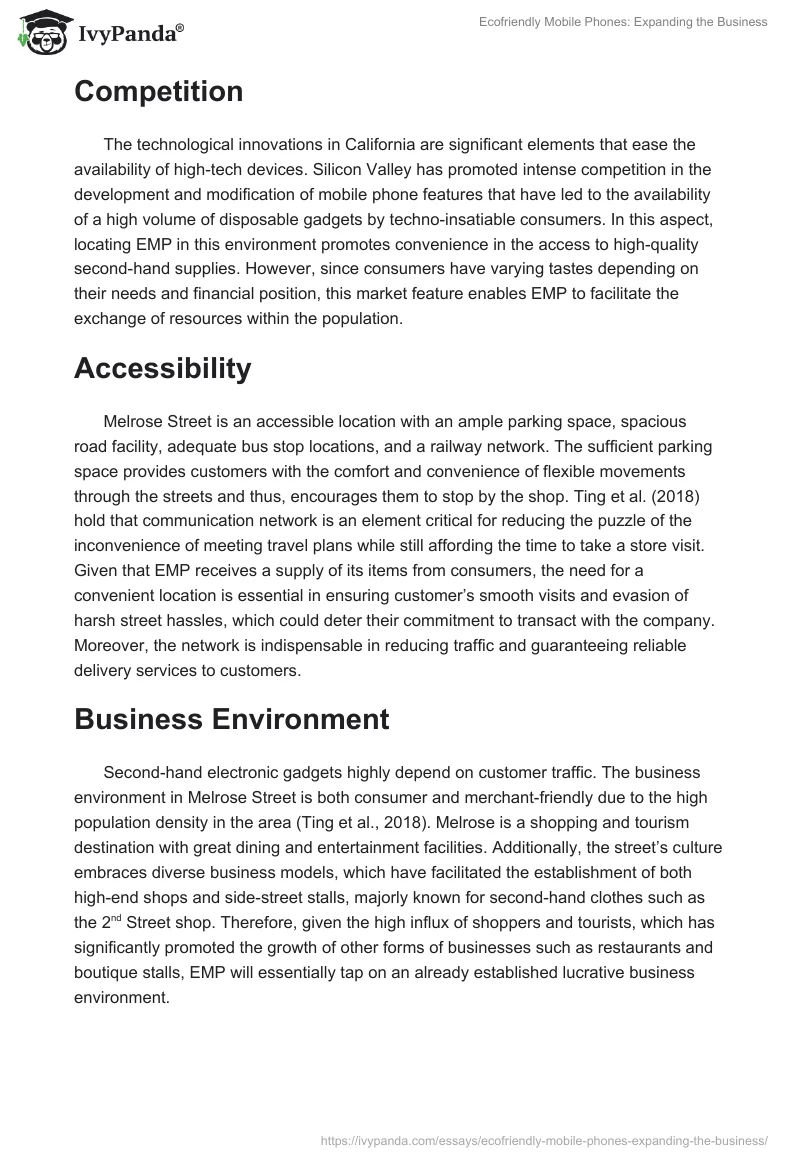 Ecofriendly Mobile Phones: Expanding the Business. Page 4
