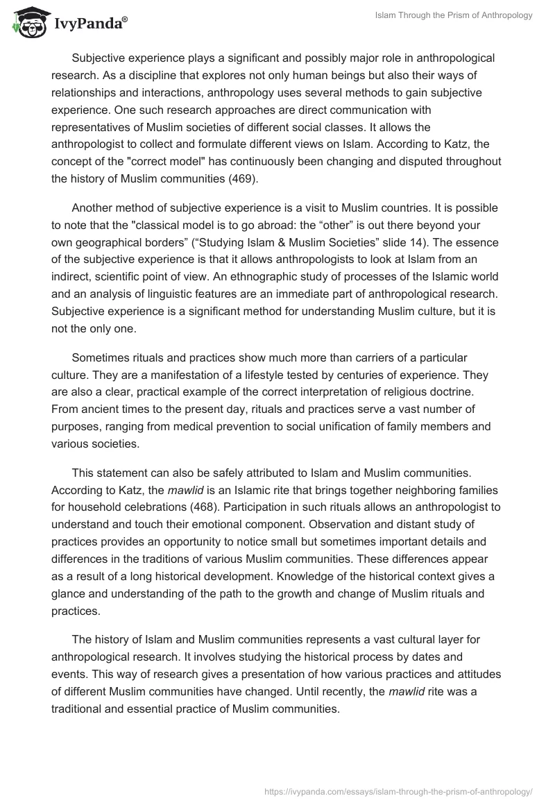 Islam Through the Prism of Anthropology. Page 2