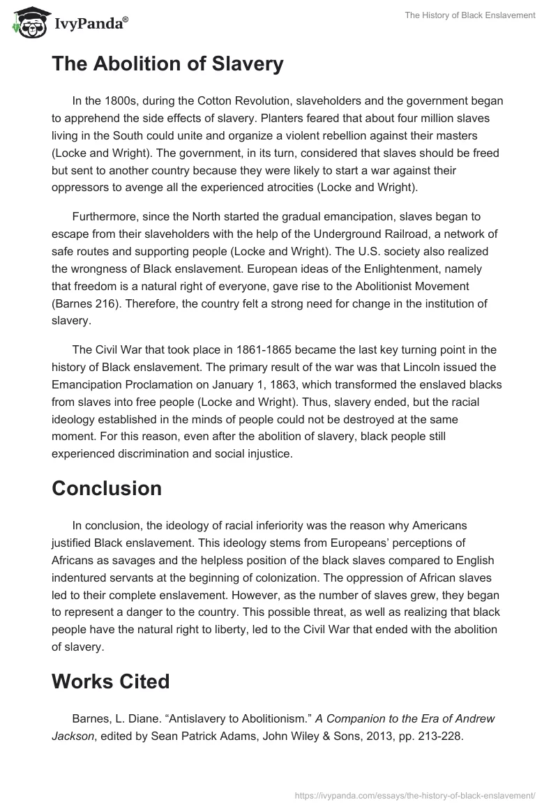 The History of Black Enslavement. Page 4
