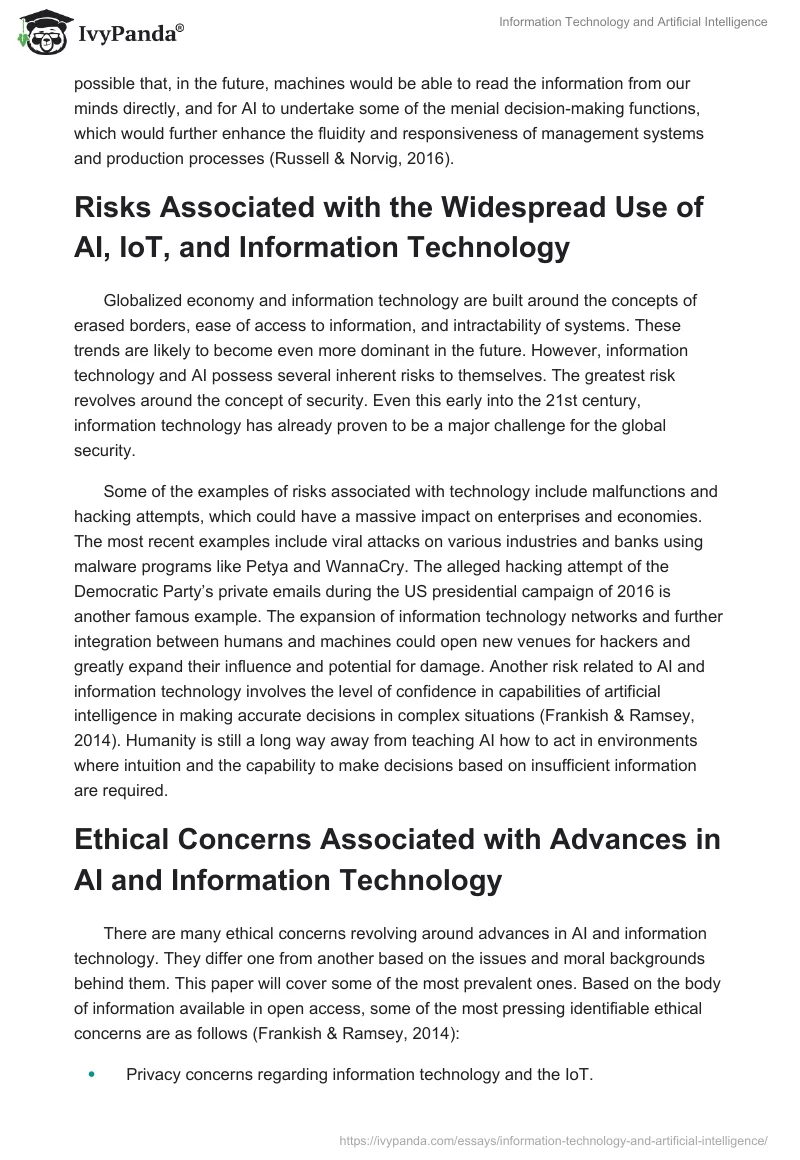 Information Technology and Artificial Intelligence. Page 2